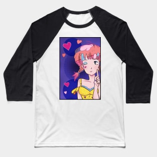 Retro Lofi Otaku -Nostalgia Baseball T-Shirt